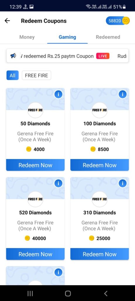 How to get free fire diamonds using rooter app