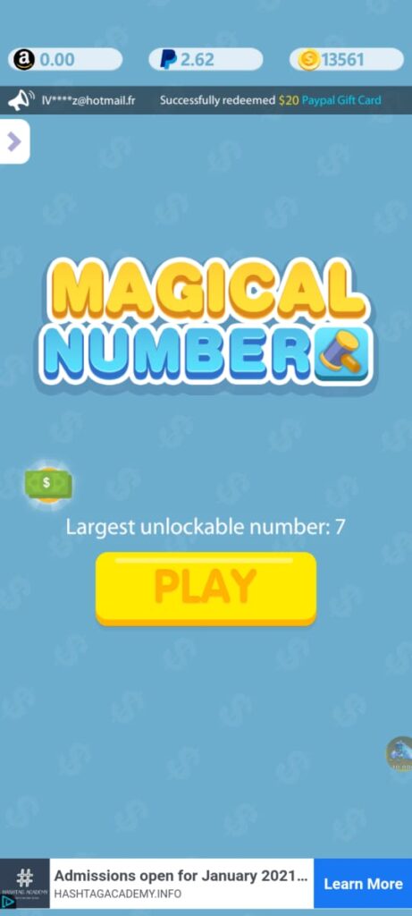 Magical number app to earn free fire diamonds