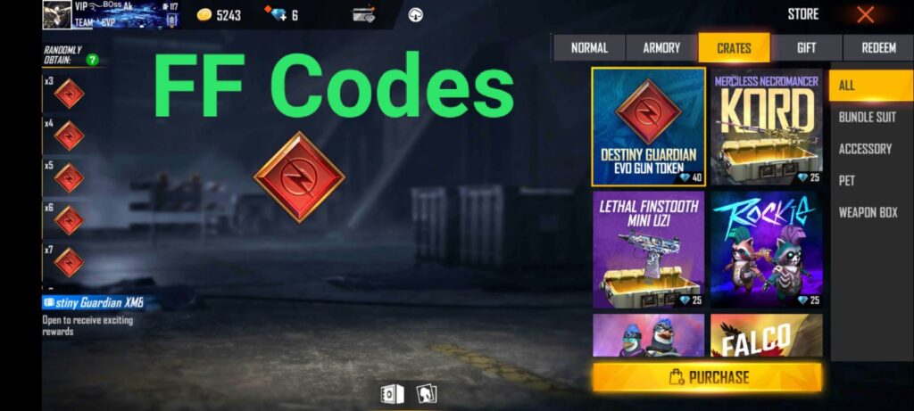 Generating Garena Free Fire Code 