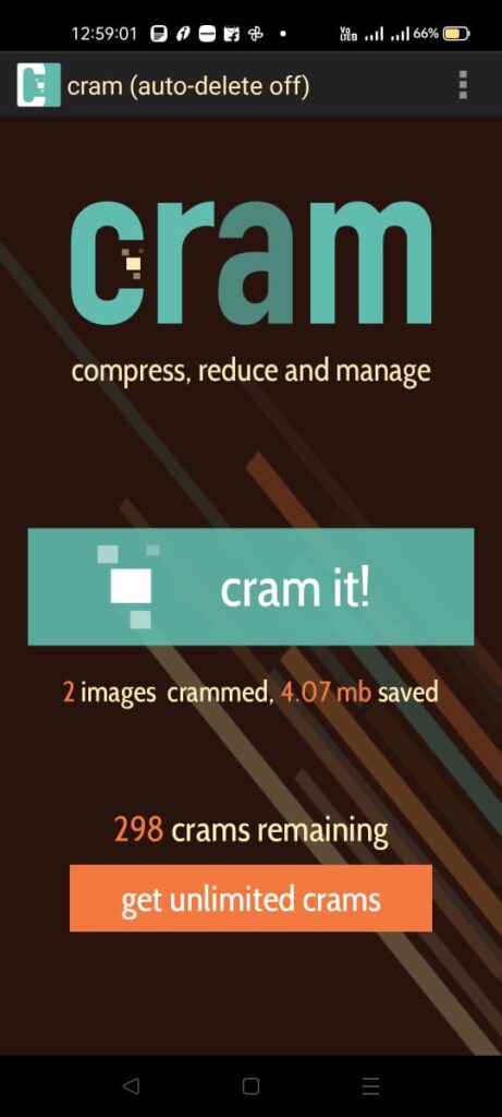 Cram auto photo resizer app
