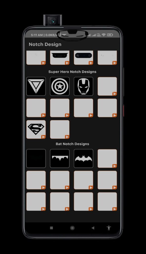 Notch-design -app