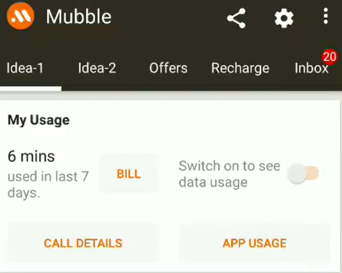 mubble app + call deatils get 